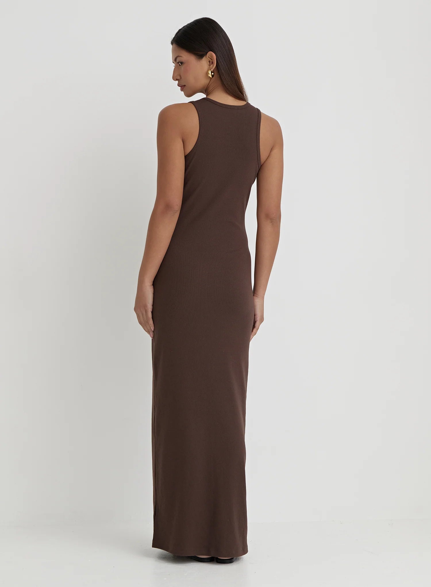 Chocolate Jersey Midaxi Dress