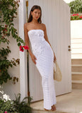 Diaz Crochet Maxi Dress White