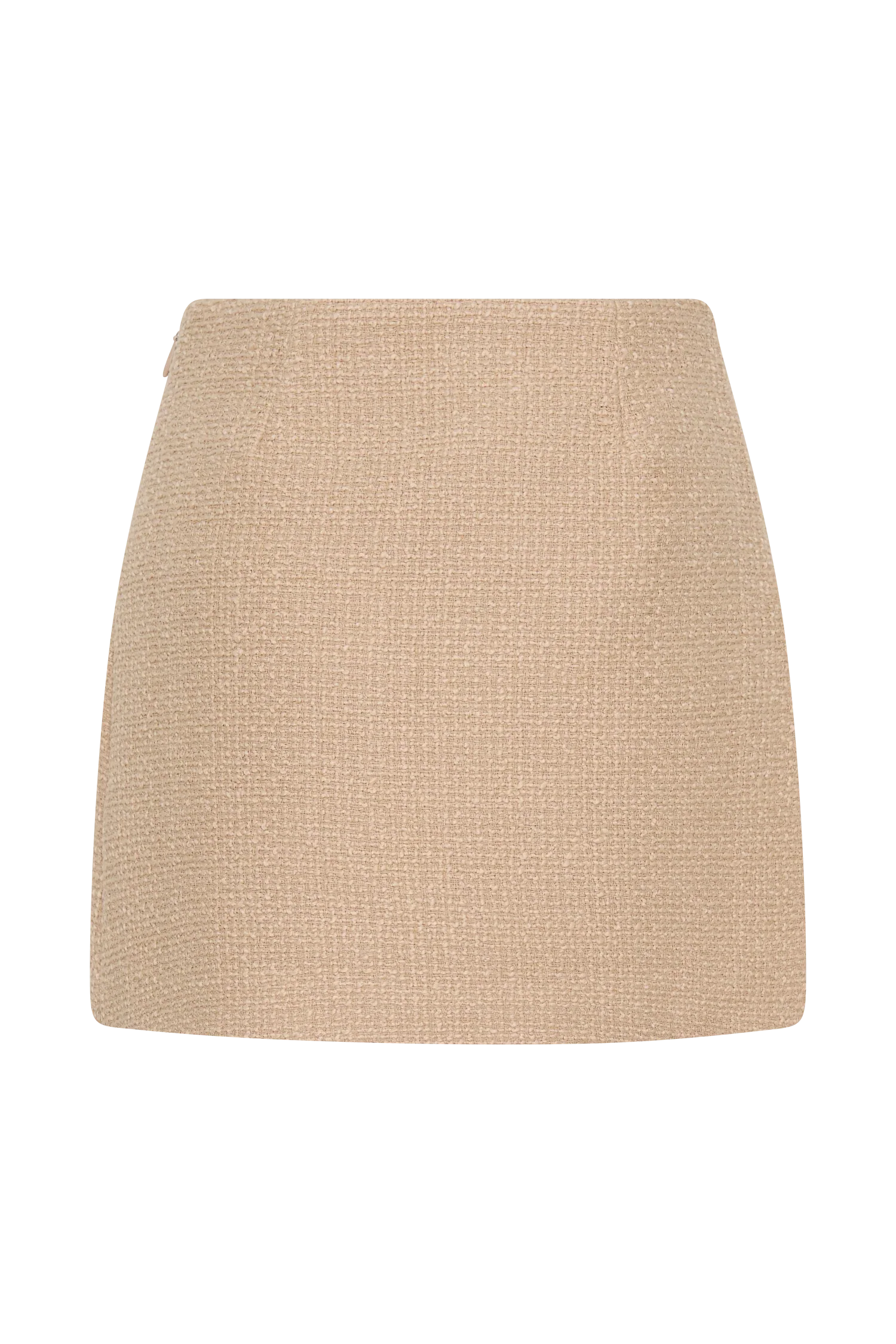 Camilla Boucle Mini Skirt Light Taupe