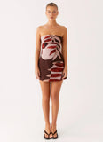 Kellen Mini Dress Cinnamon Palm