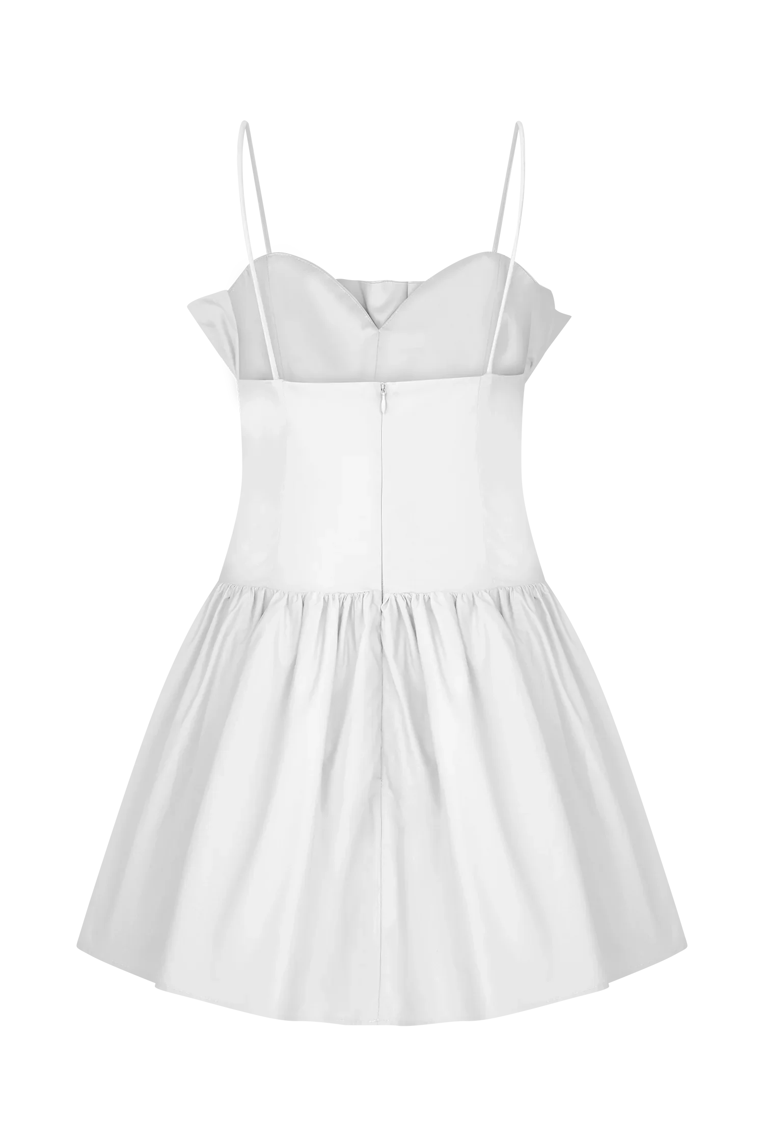 Janis Cotton Frill Mini Dress White