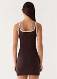 Kayla Mini Dress Chocolate