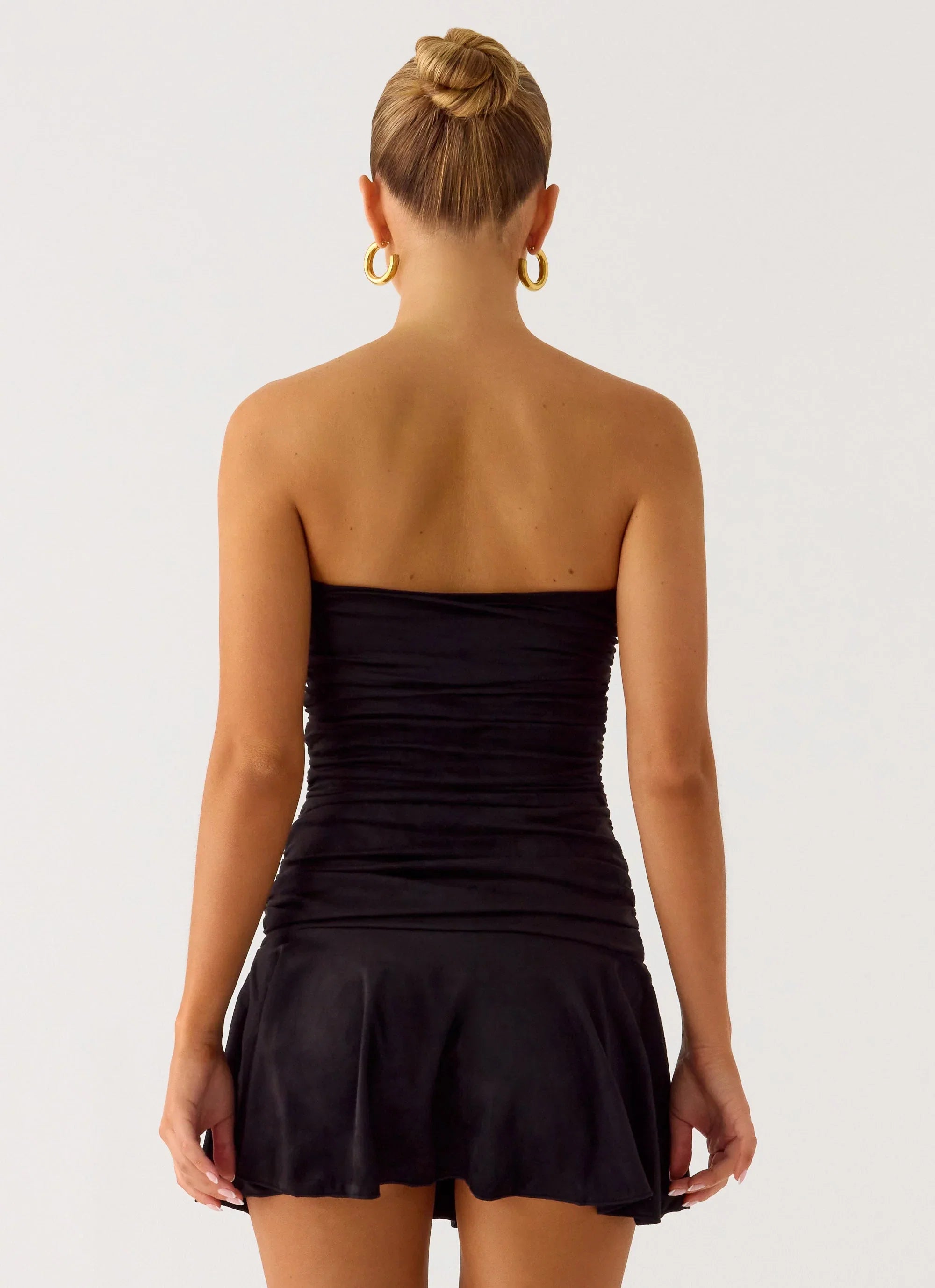 Meridella Strapless Mini Dress Black