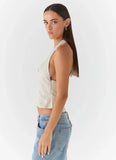 Amiera Halter Top Desert Stripe