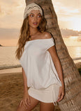 Leighken Knit Mini Dress White