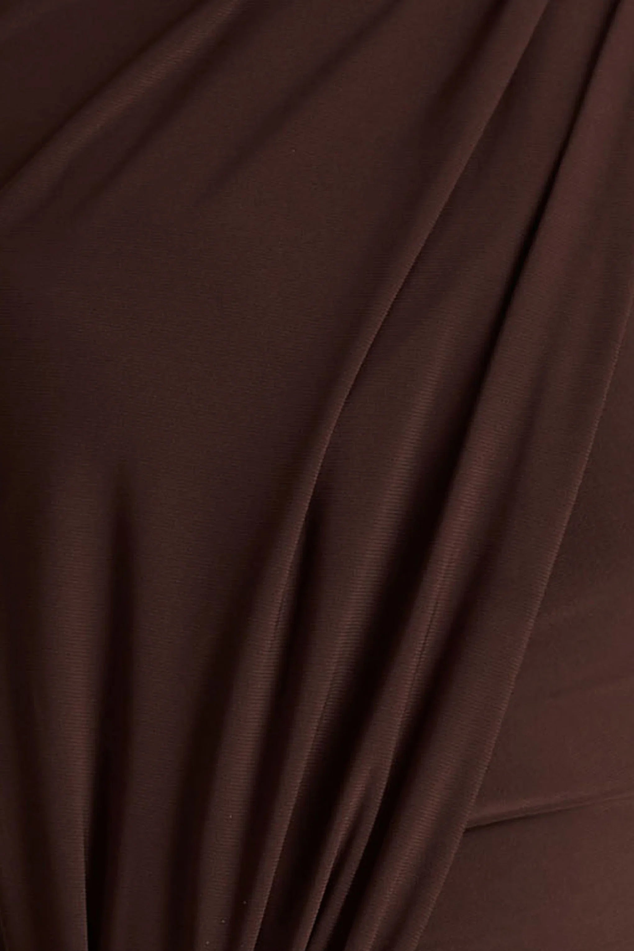 Zadie Brown High Neck Maxi Dress With Gathered Detail