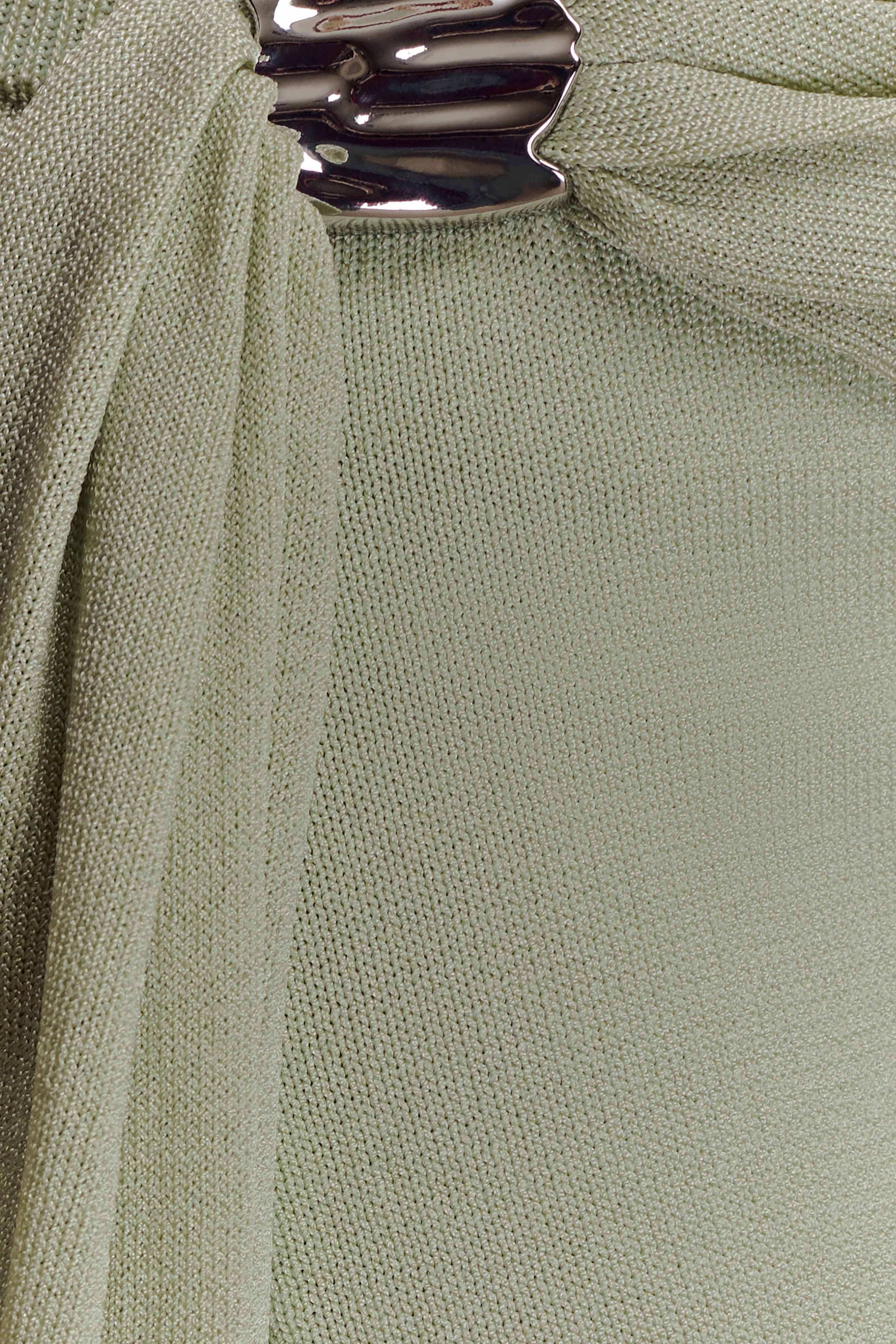 Bowie Low Rise Knit Maxi Skirt Pastel Green