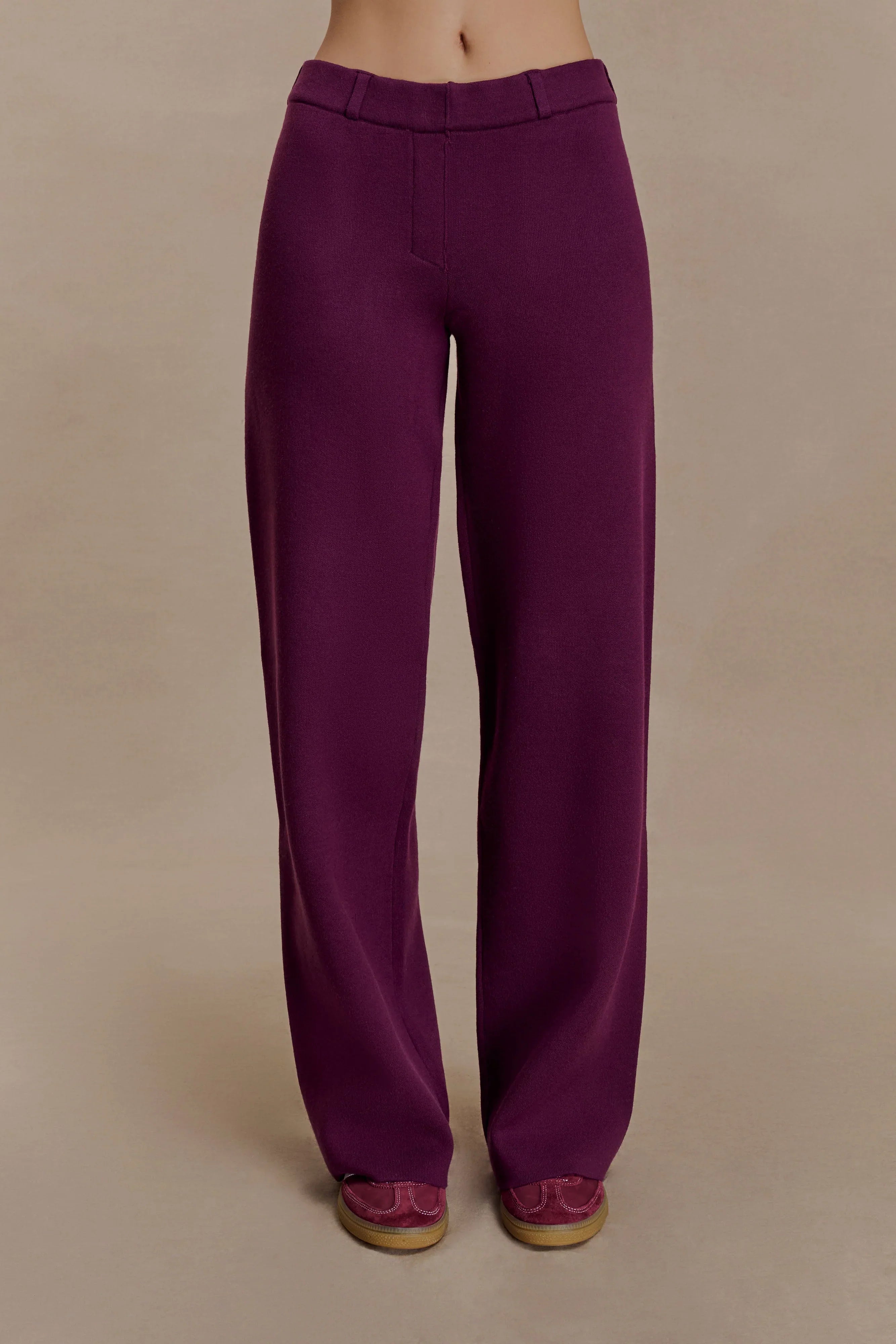 Lauren Knit Trouser Plum