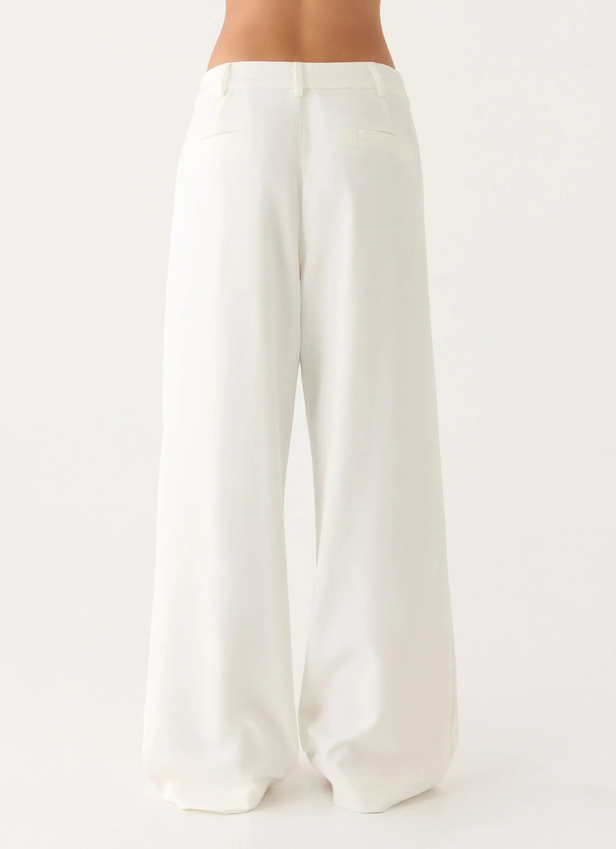 Sora Low Rise Pant White