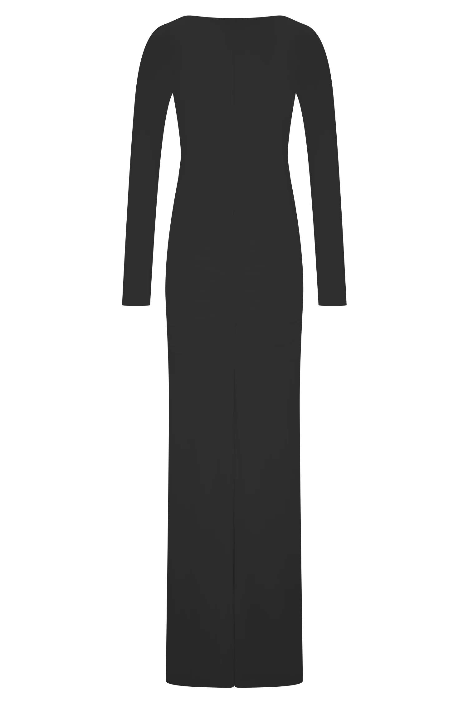 Louisa Long Sleeve Slinky Maxi Dress Black