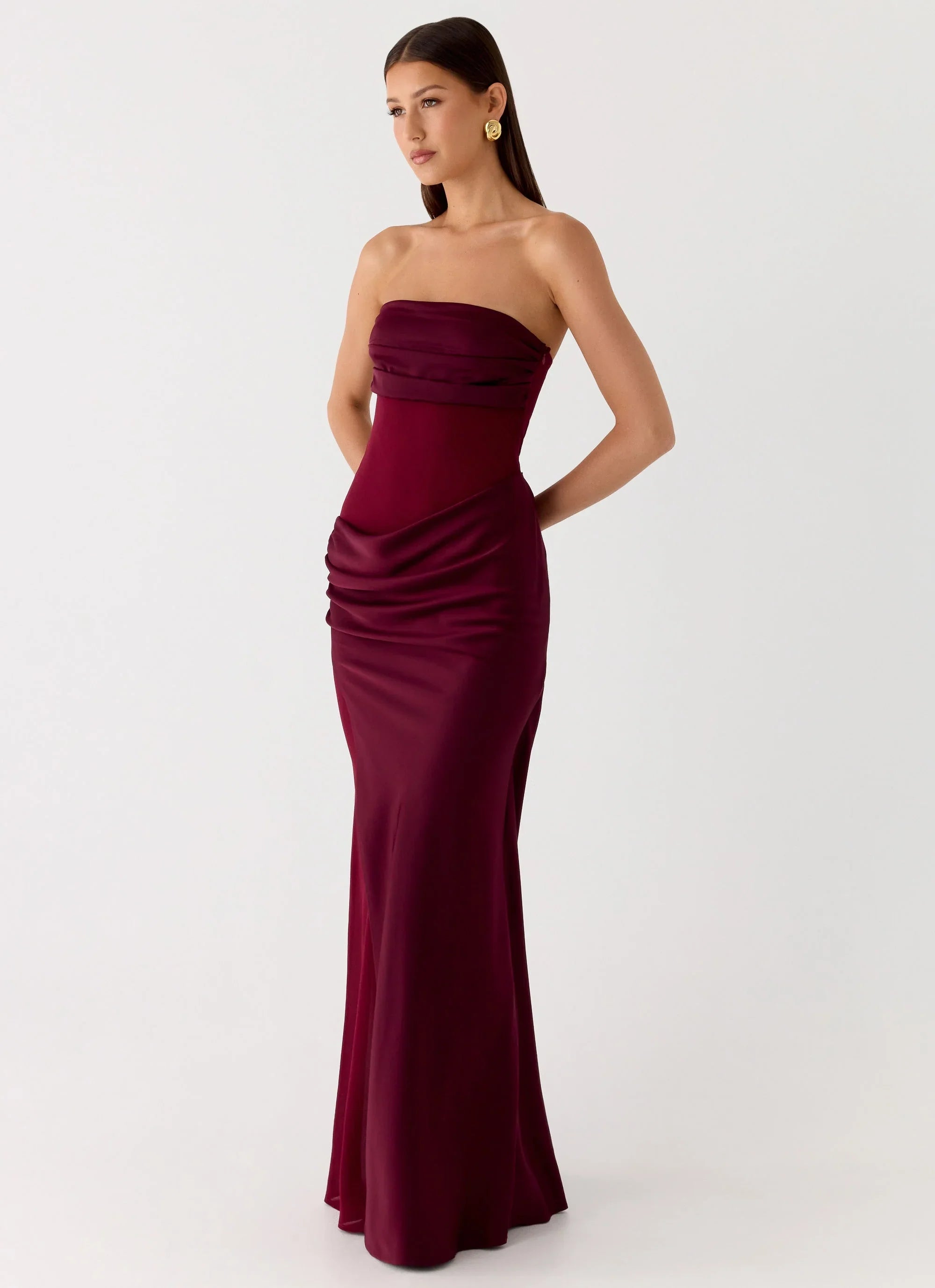 Champagne Skies Maxi Dress Plum