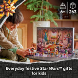 LEGO Star Wars Advent Calendar 2025 Kids Toy Holiday Countdown Playset with 24 Toys for Boys Girls Ages 6 Includes C 3PO BB 8 Figures Star Wars Gift Idea for Christmas 75418
