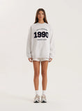 Grey 1990 Slogan Classic Longline Sweatshirt