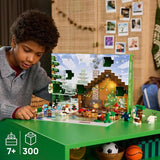 LEGO Minecraft Advent Calendar 2025 Building Toy Kids Holiday Countdown Set for Boys Girls Ages 7 24 Buildable Surprises 8 Minifigures for Gamers Collectible Gift for Christmas 21280