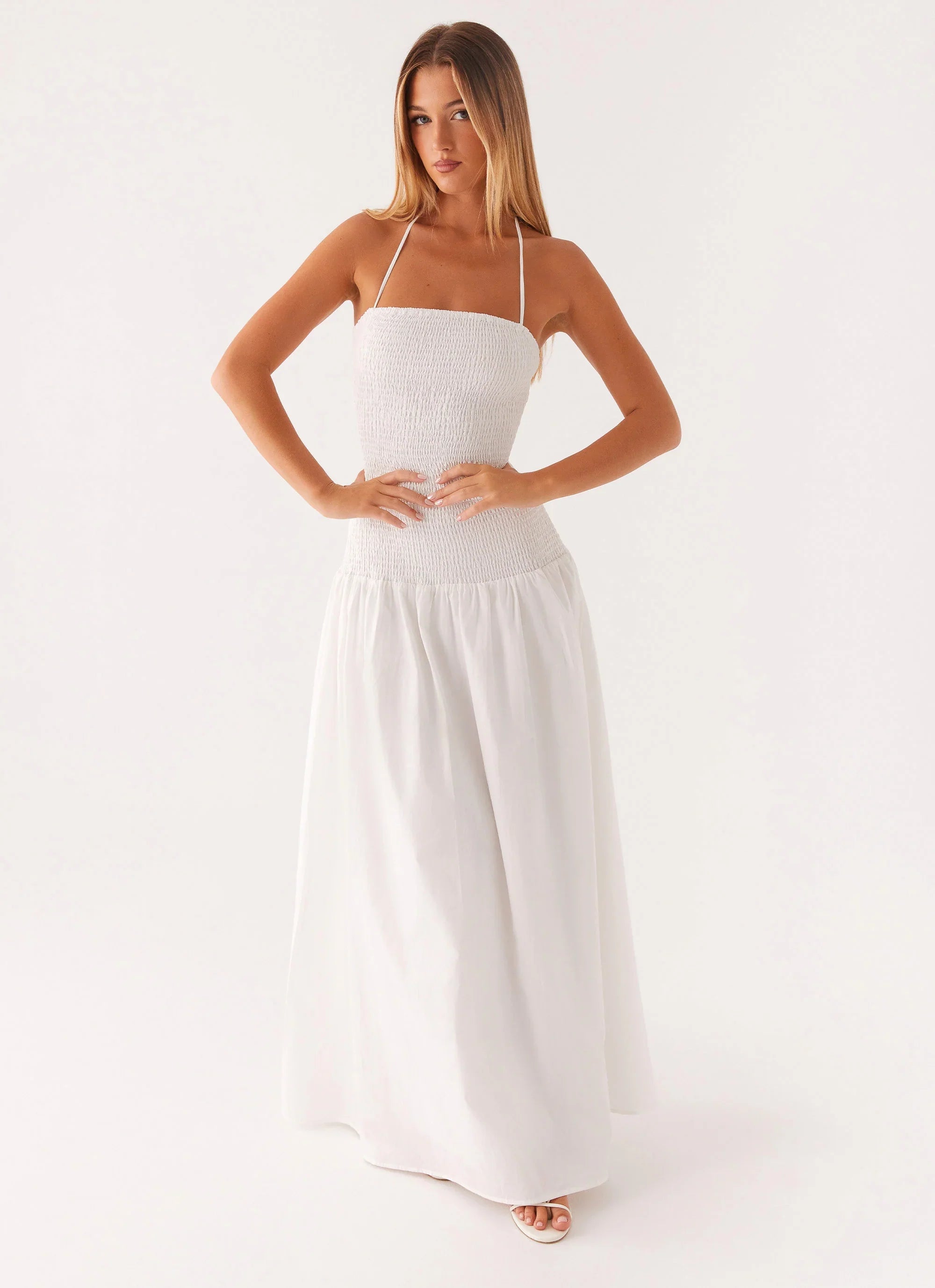 Zahra Maxi Dress White