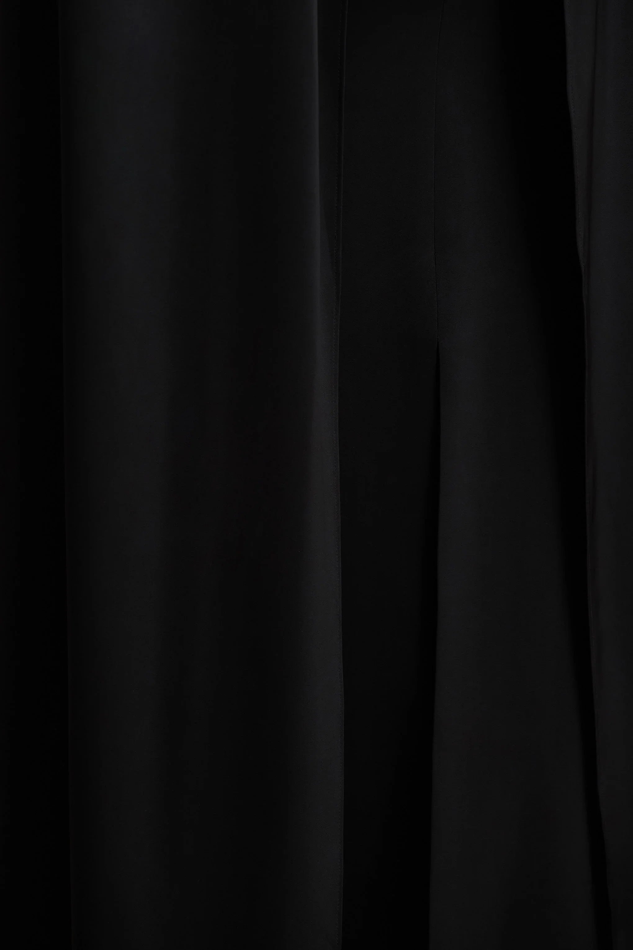 Wren Black Satin Sweetheart Neck Maxi Dress With Cape Sleeves
