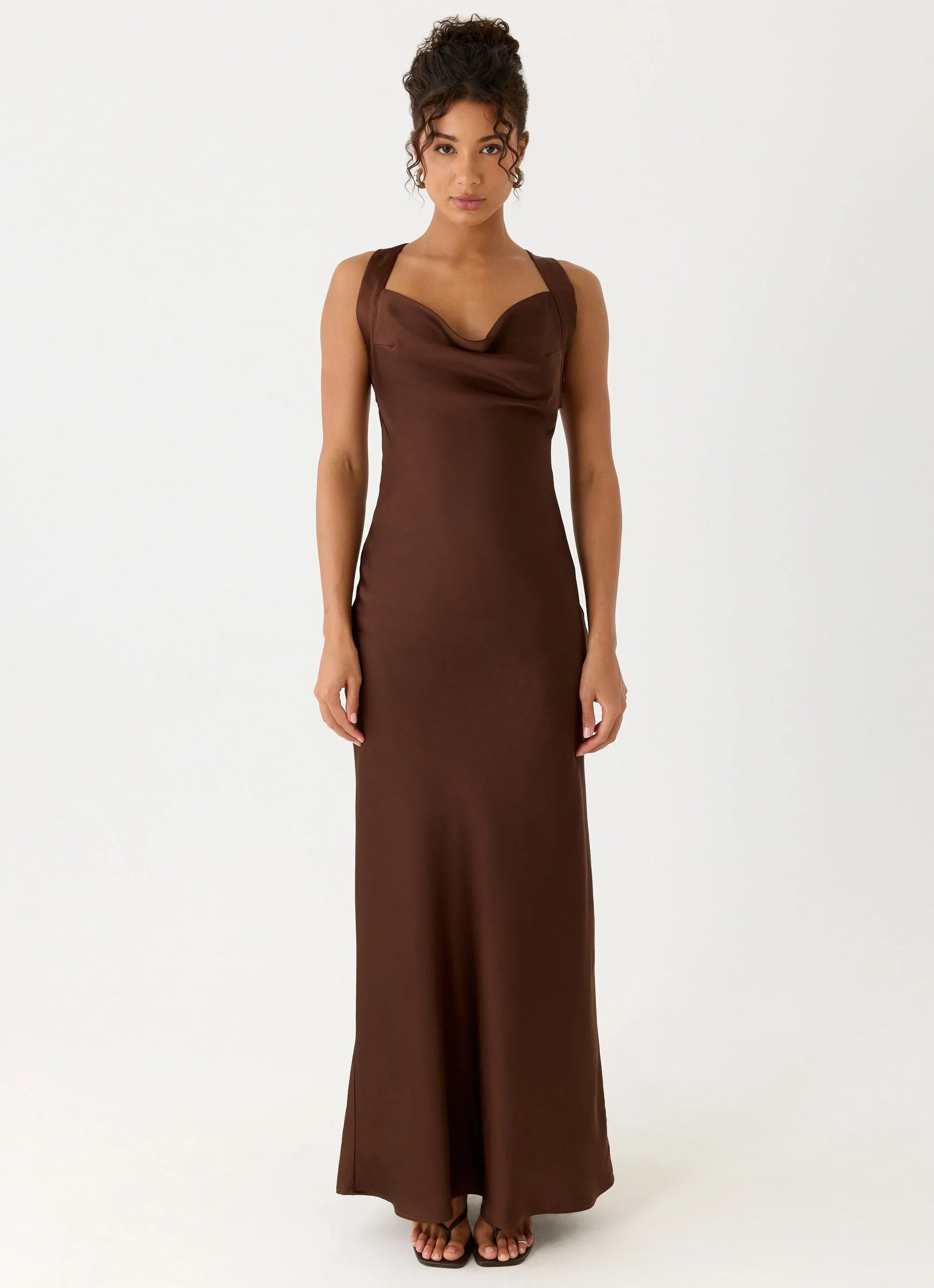 Zandie Maxi Dress Chocolate Torte