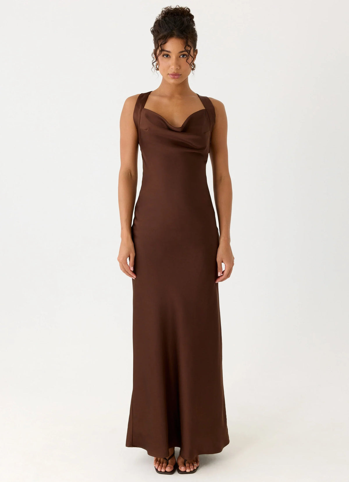 Zandie Maxi Dress Chocolate Torte