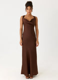Zandie Maxi Dress Chocolate Torte