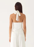 Amrita Halter Top White