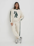 Cream 4th Branded Contrast Trim Jogger Sloane