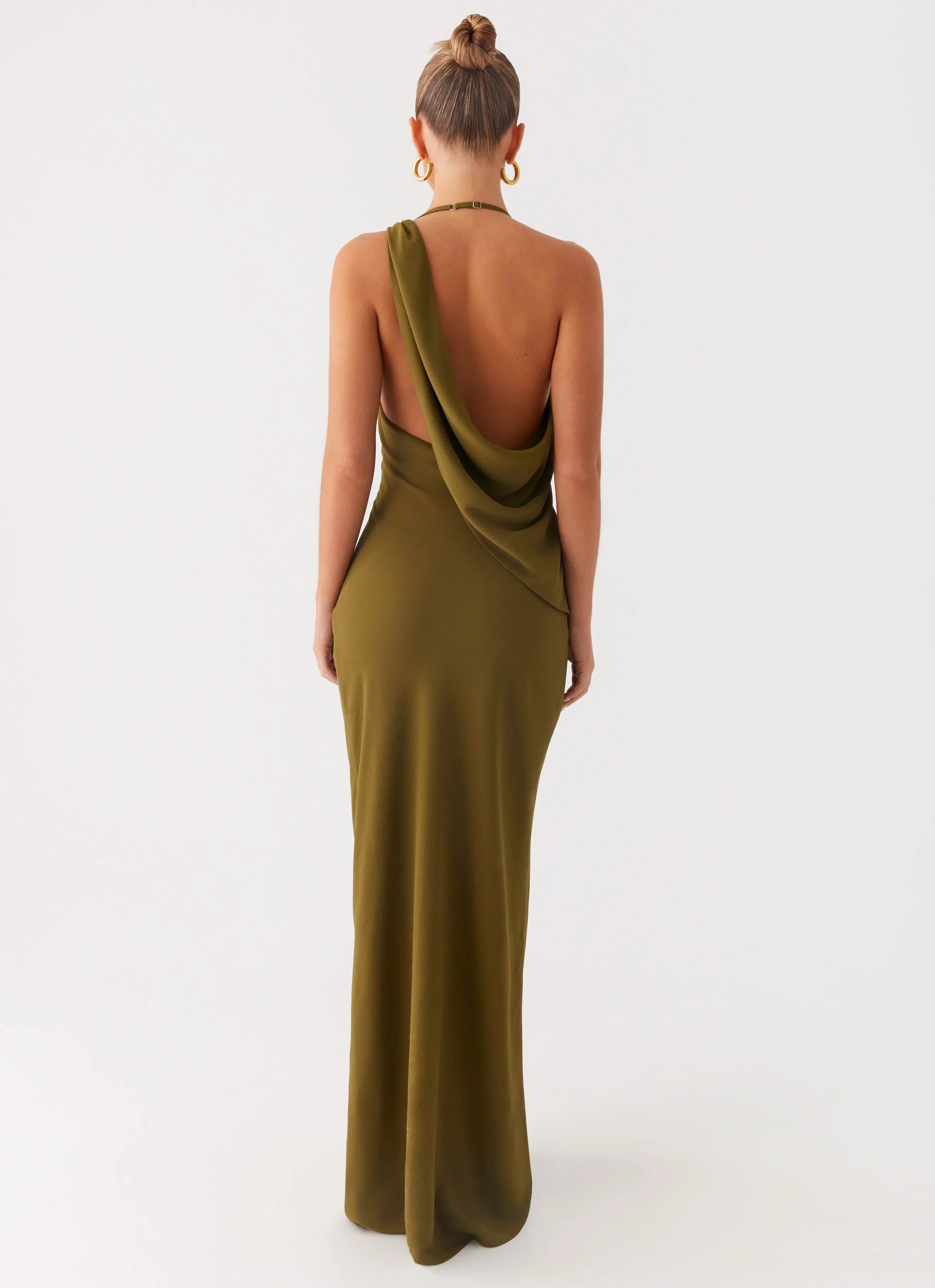 Opal Glow Maxi Dress Khaki