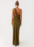 Opal Glow Maxi Dress Khaki