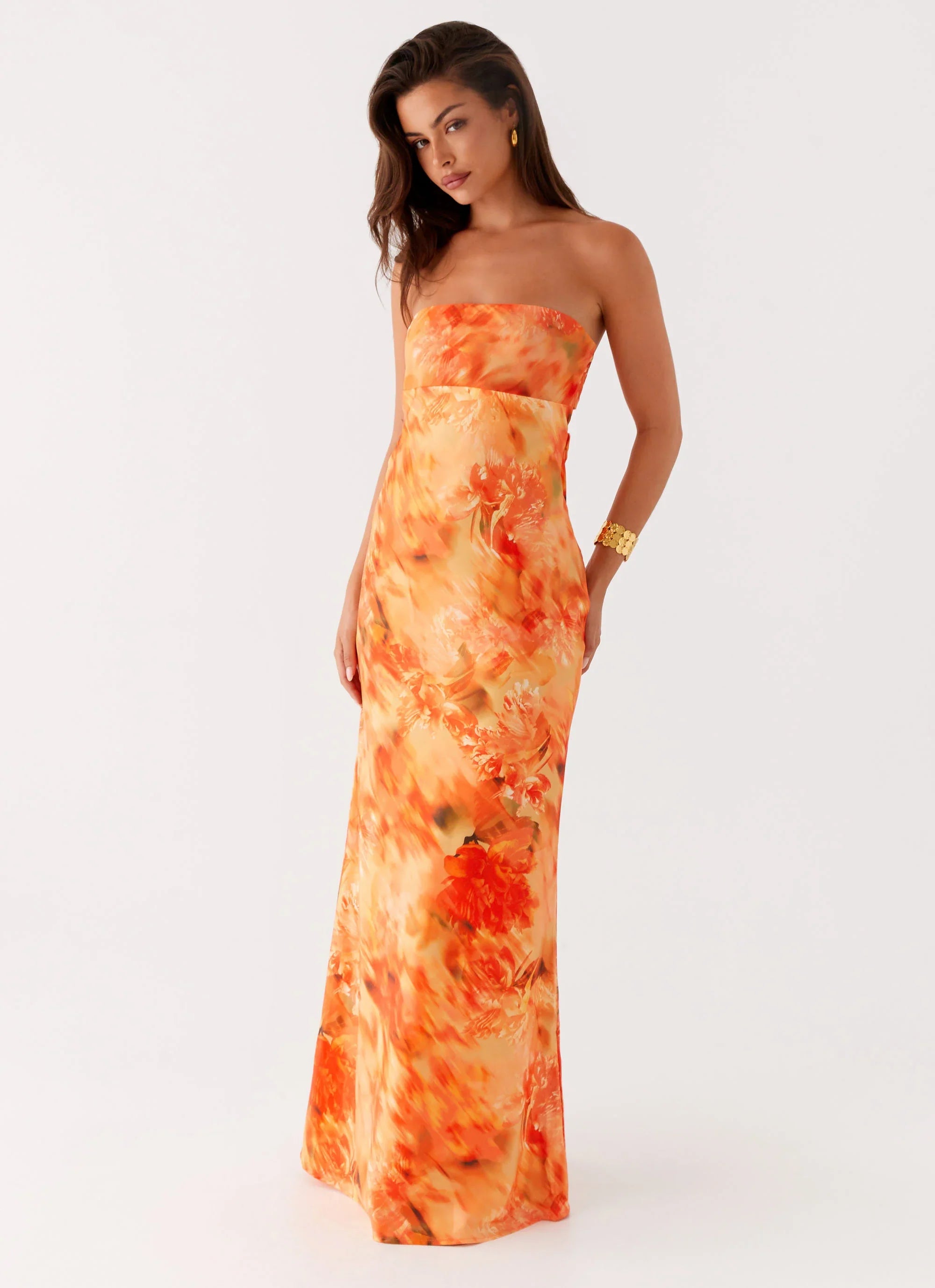 Carmen Maxi Dress Sunset Floral