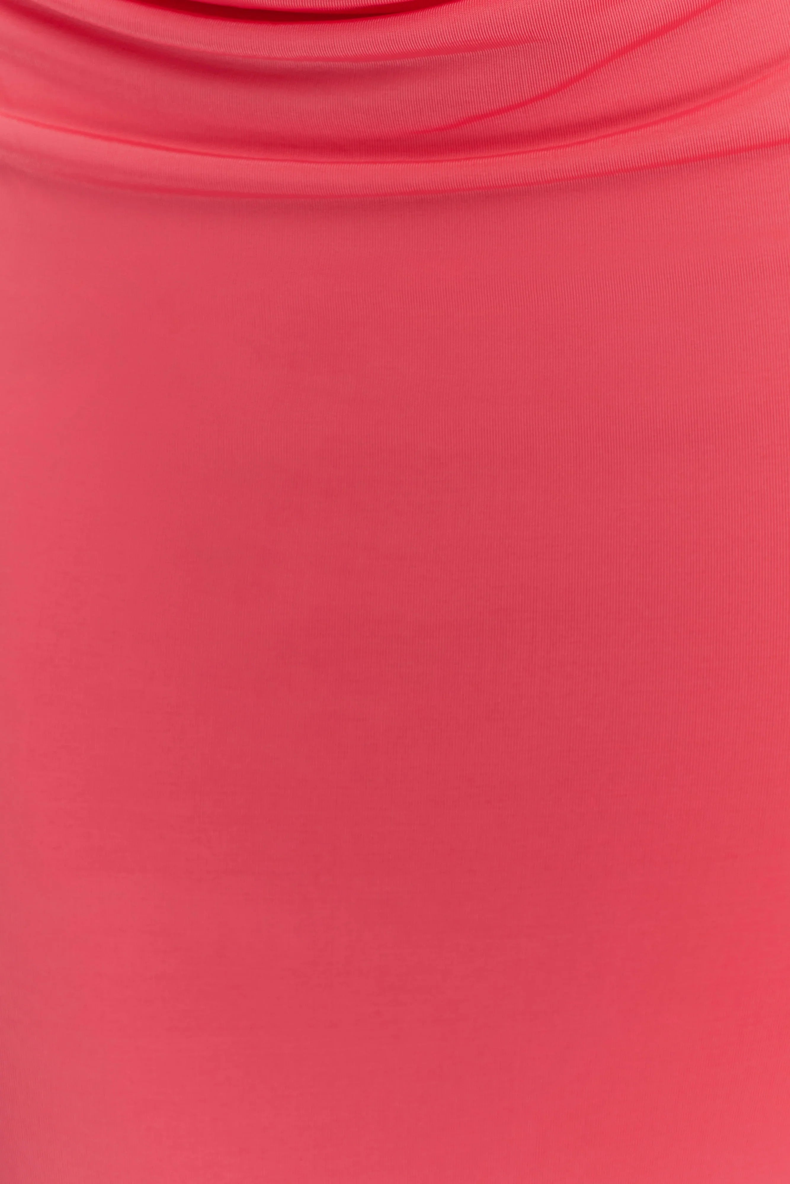 Madison Strapless Slinky Maxi Dress Coral