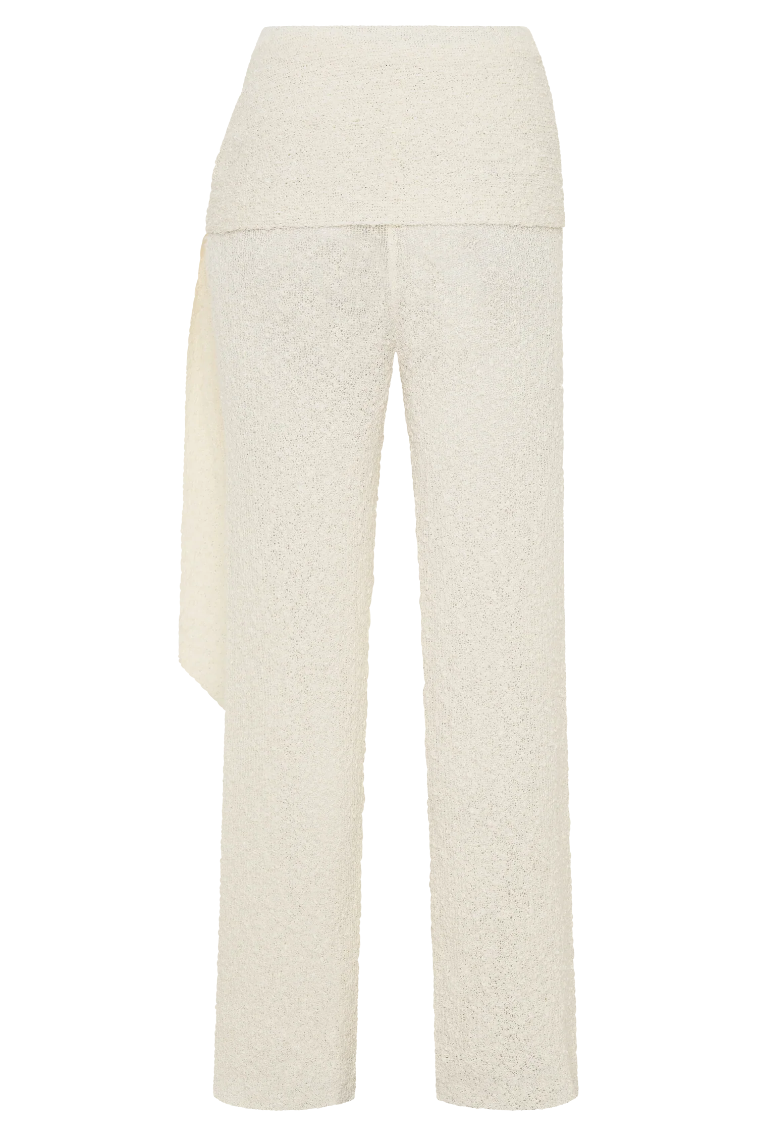 Mattais Boucle Knit Pants Ivory
