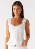 Clearwater Mist Top White
