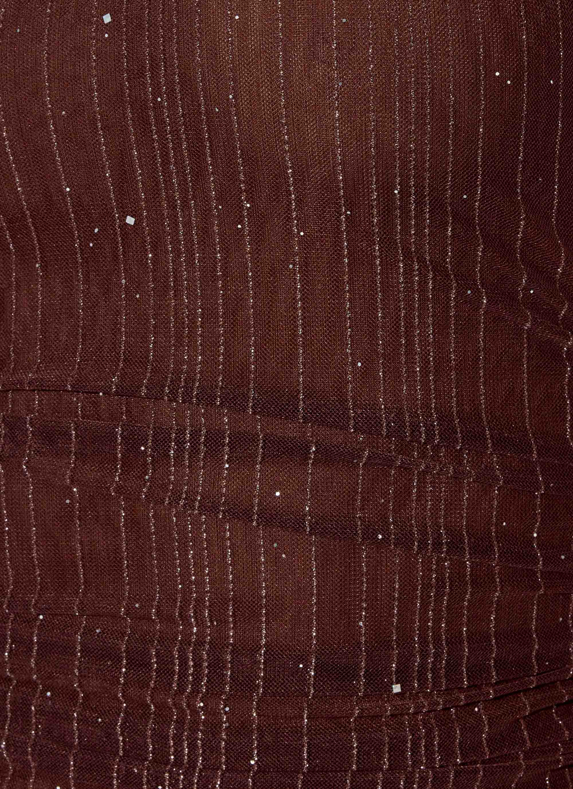 Sparkling Night Maxi Skirt Chocolate