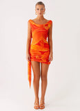 Good Fortune Mini Dress Serene Orange
