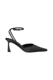 Marley Satin Pointed Heel Black