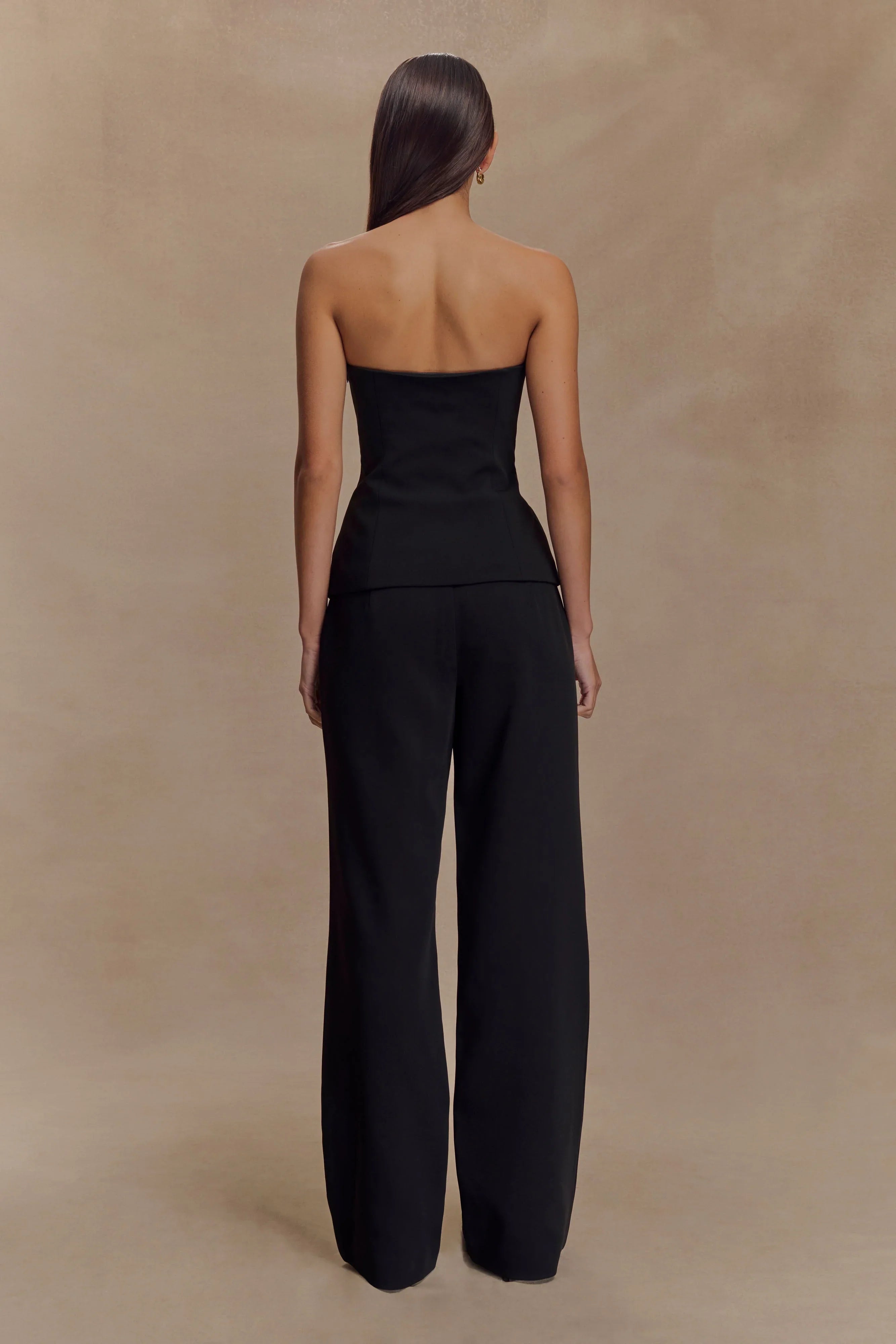 Lindie Straight Leg Suiting Pants Black