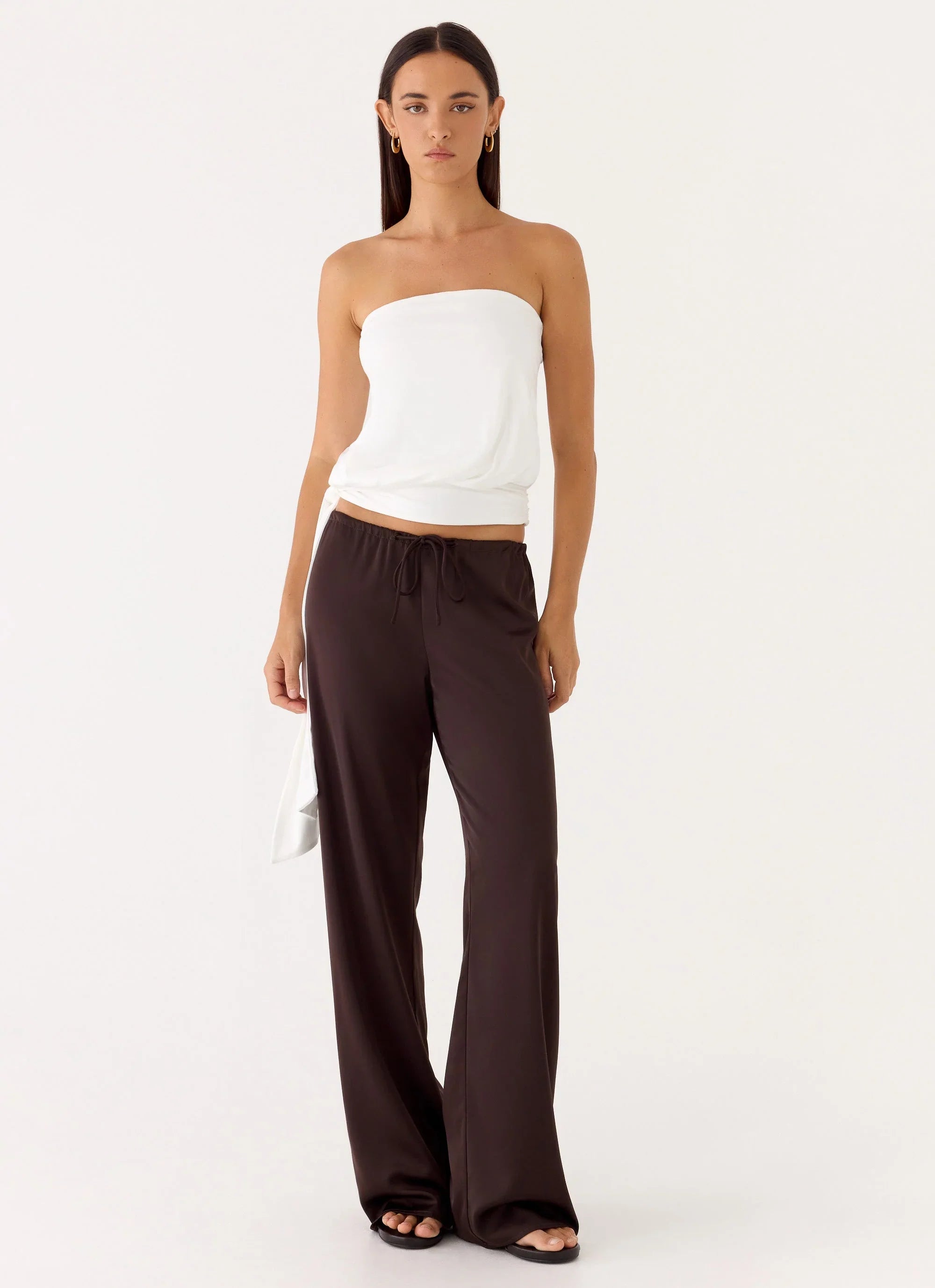 Livia Strapless Top White