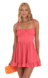 Crepe Corset Dress in Pink
