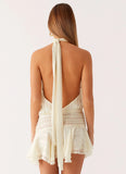 Willow Chiffon Mini Dress Ivory