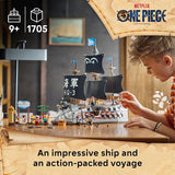LEGO ONE PIECE Garps Marine Battleship 75646 Building Toys for Boys Girls Ages 9 8 Minifigures Hidden Details Decor or Play 1705 pieces Gift for Birthdays