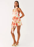 Diablo Backless Mini Dress Mimosa Blossom