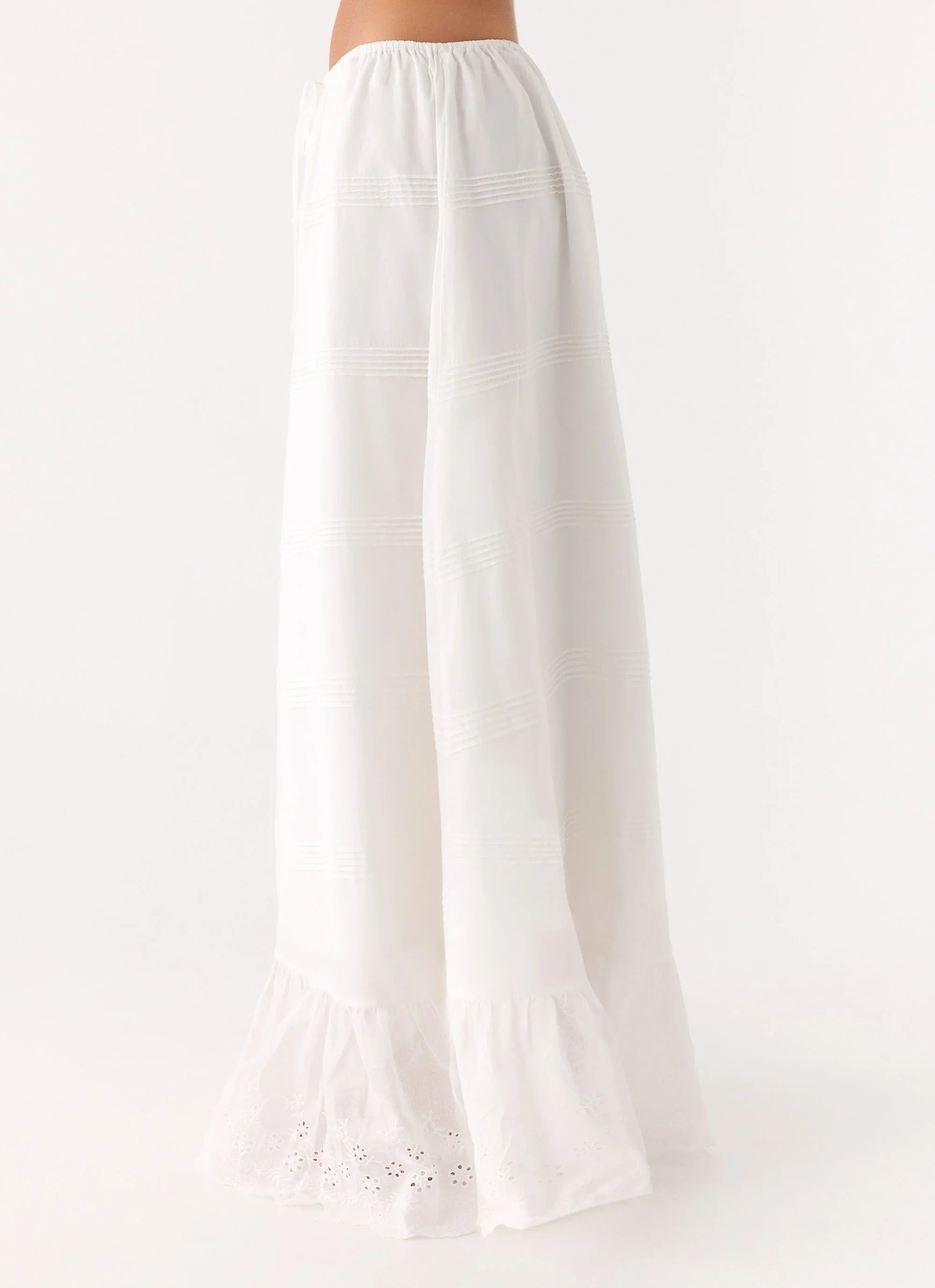 Lior Cotton Maxi Skirt White
