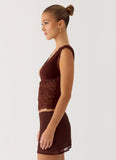 Sommers Lace Top Chocolate