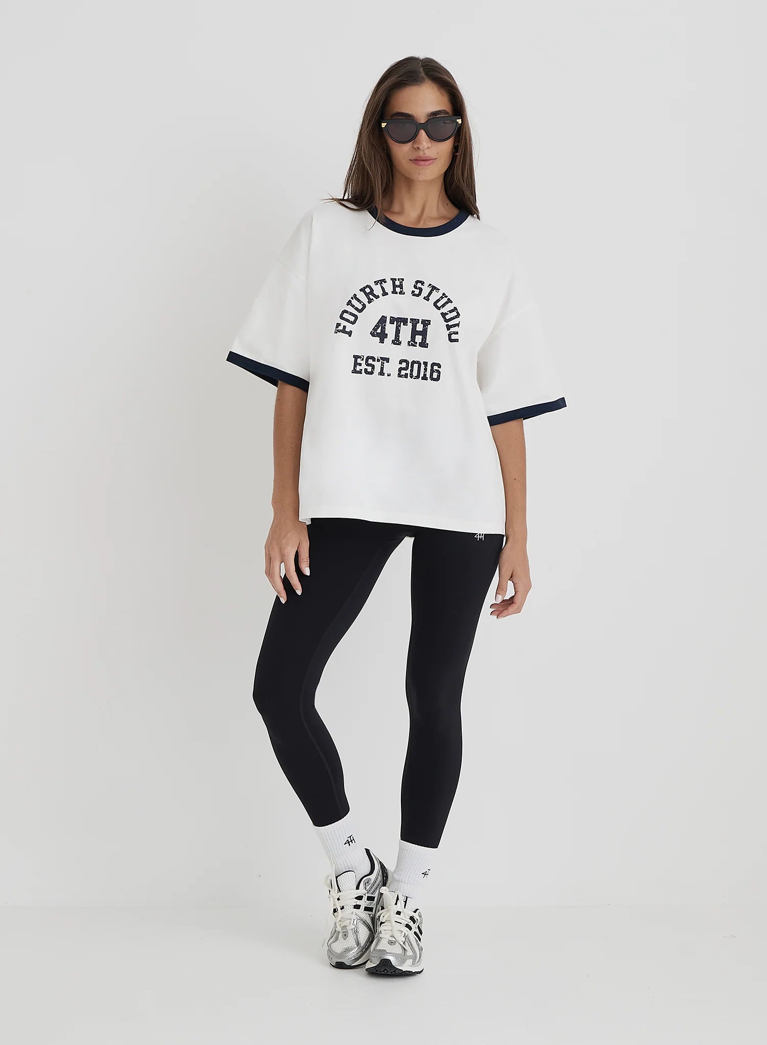 Cream Oversized Distressed Slogan T Shirt