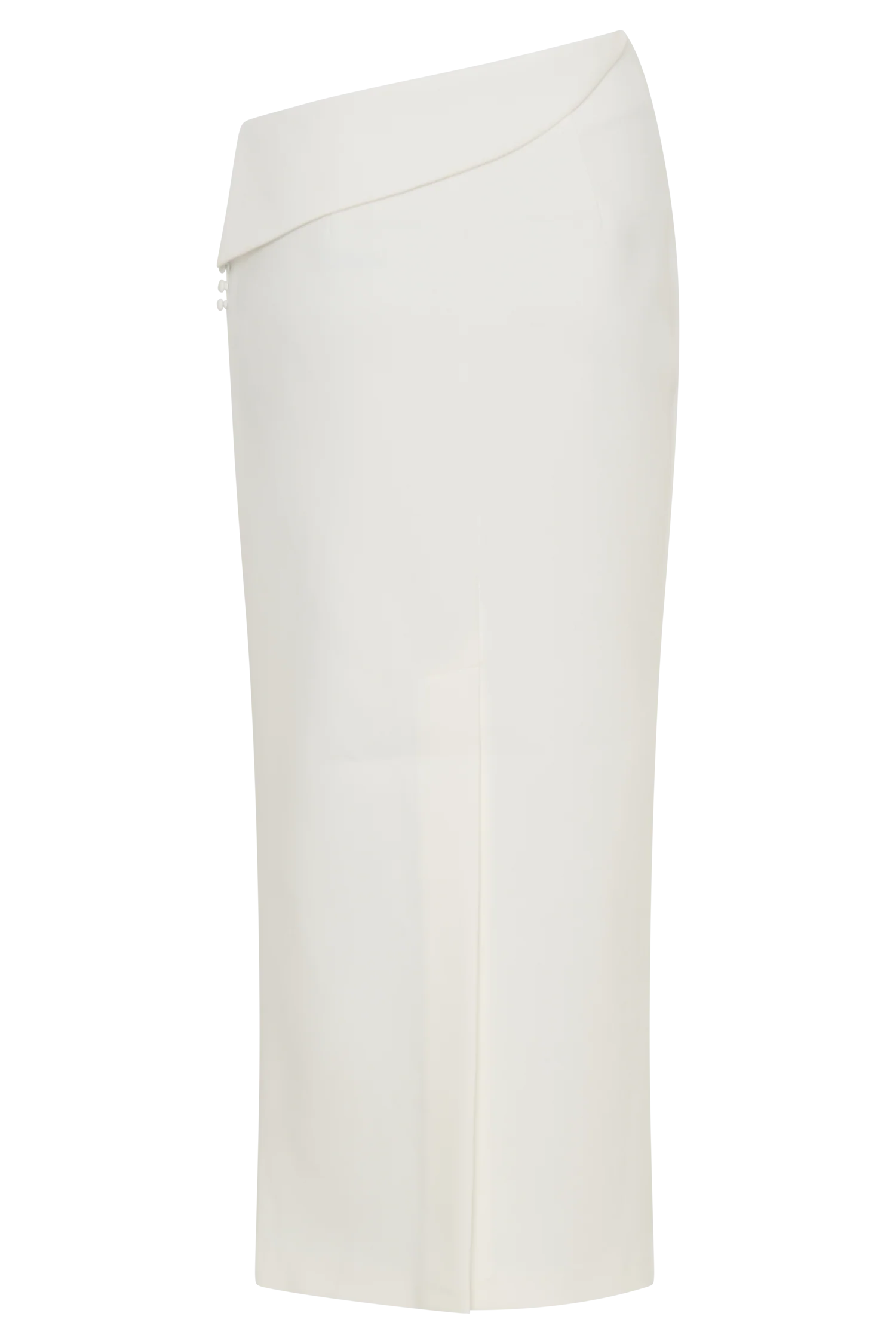 Astrid Suiting Midi Skirt White
