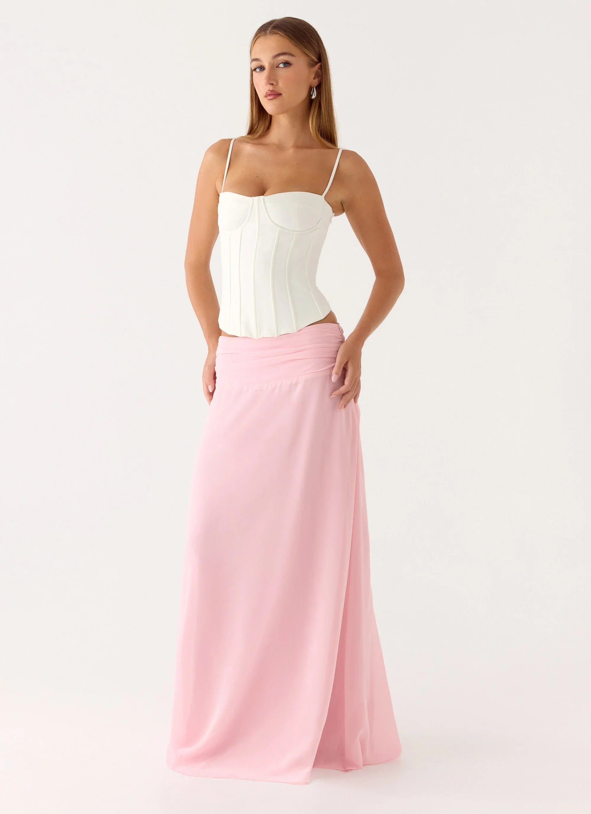 Natalya Maxi Skirt Pink