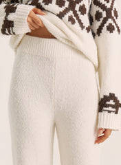 Cream Fairisle Knitted Trousers