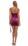 Velvet Dress in Purple