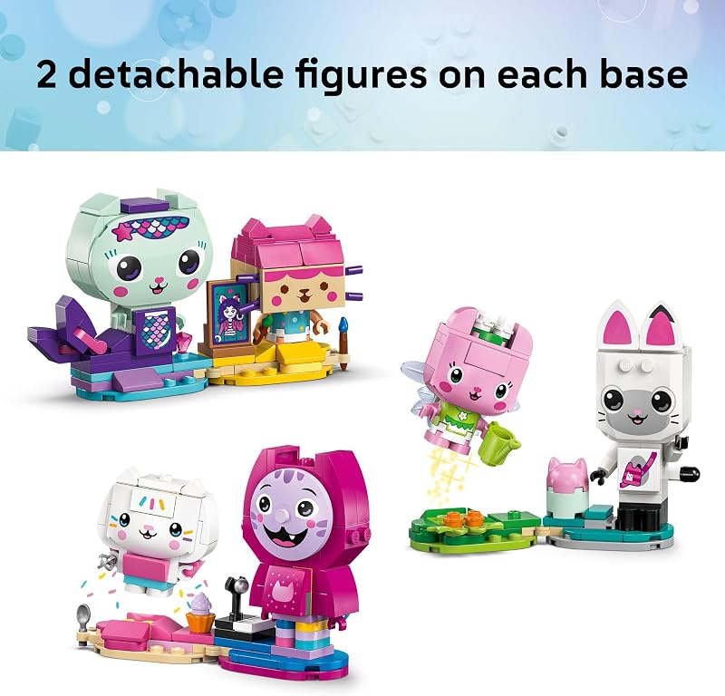 LEGO Gabbys Dollhouse Gabbys Brick Built Cat Friends Building Toy for Girls Boys Pretend Play Set W 6 Animal Toy Figures for Kids Ages 6 Gift Idea for Birthdays 11215