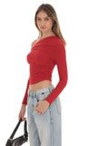 Off Shoulder Top in Red