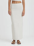 Grey Jersey Bodycon Maxi Skirt